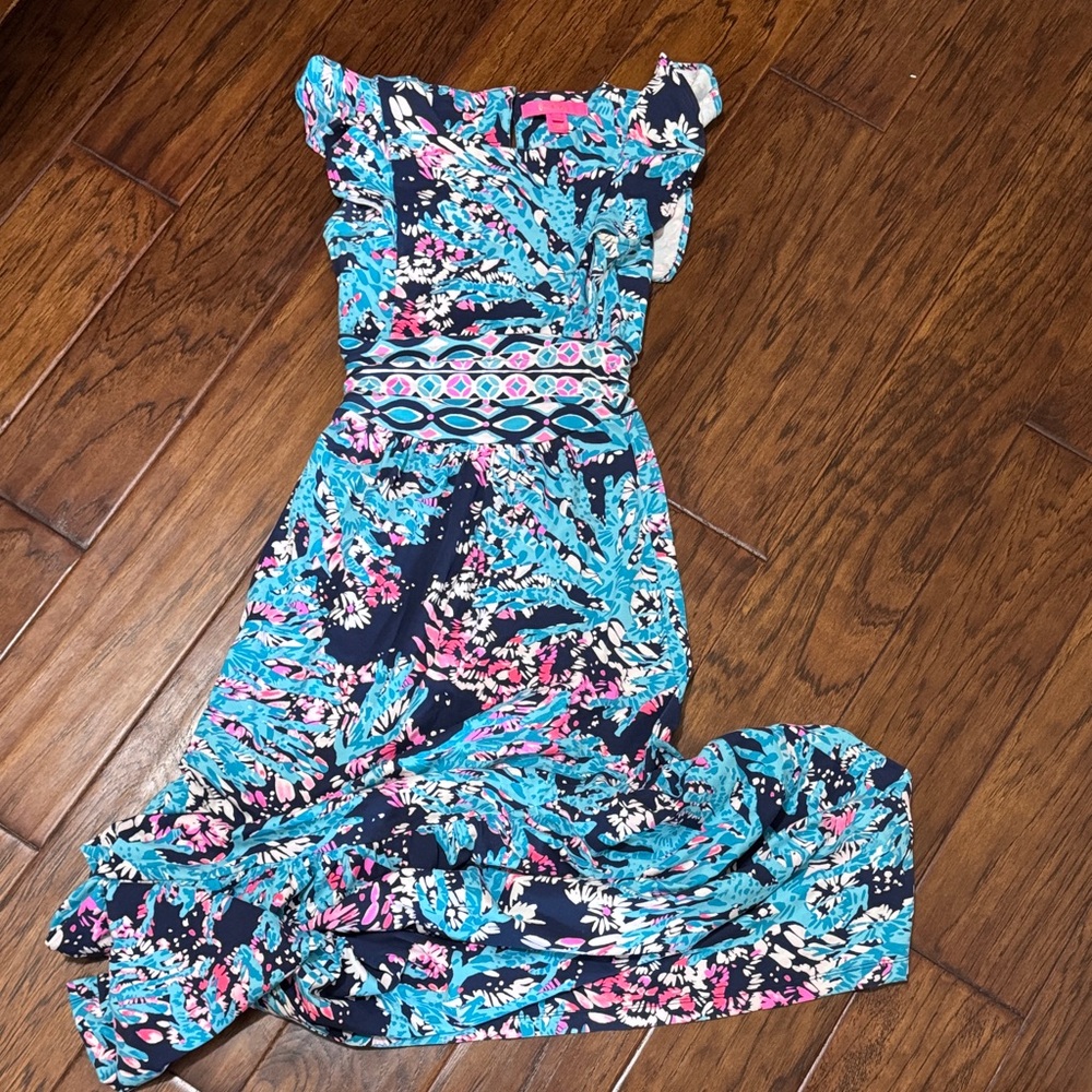 Lilly Pulitzer Mylea Maxi High Tide Maxi Dress